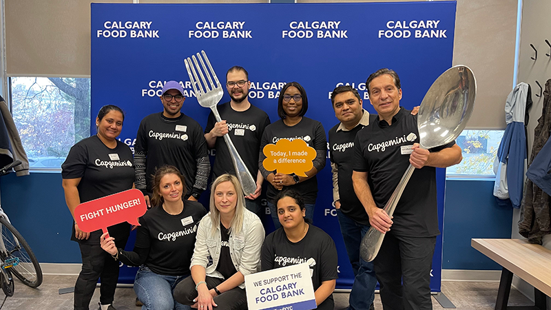 Resized Calgary team members get into the spirit of Capgeminis annual day of service