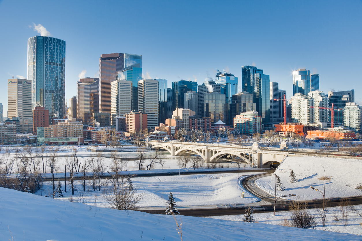 Calgary Skyline Winter