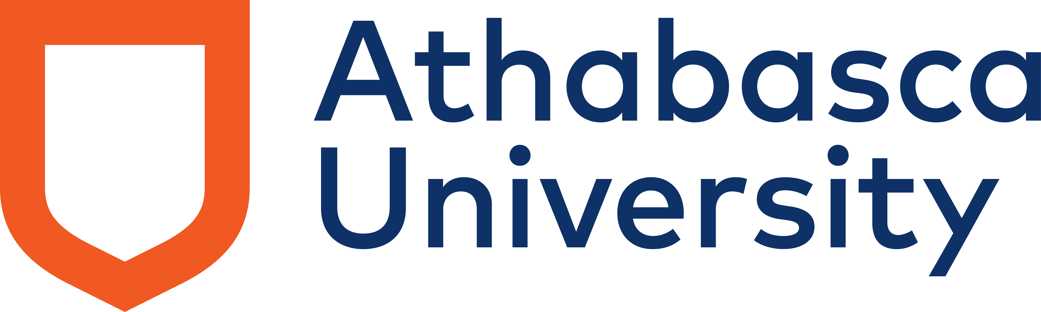 Athabasca University horizontal cmyk colour